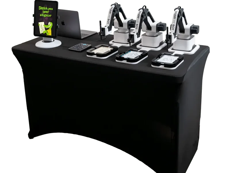 Draw Me Bot avec iPad et 4 bras - Sur Mesure